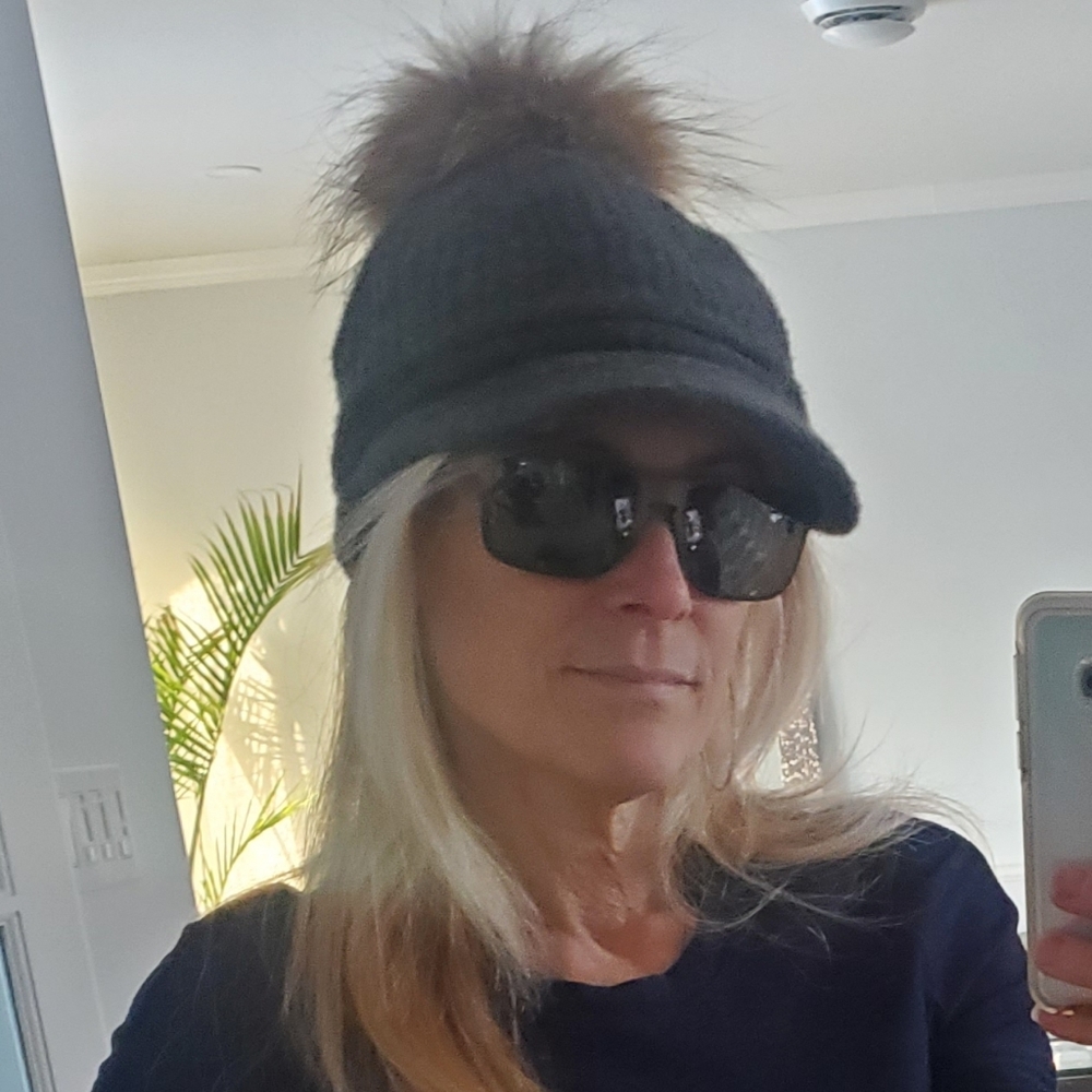 Fox Fur Pompom Wool Hat Cap